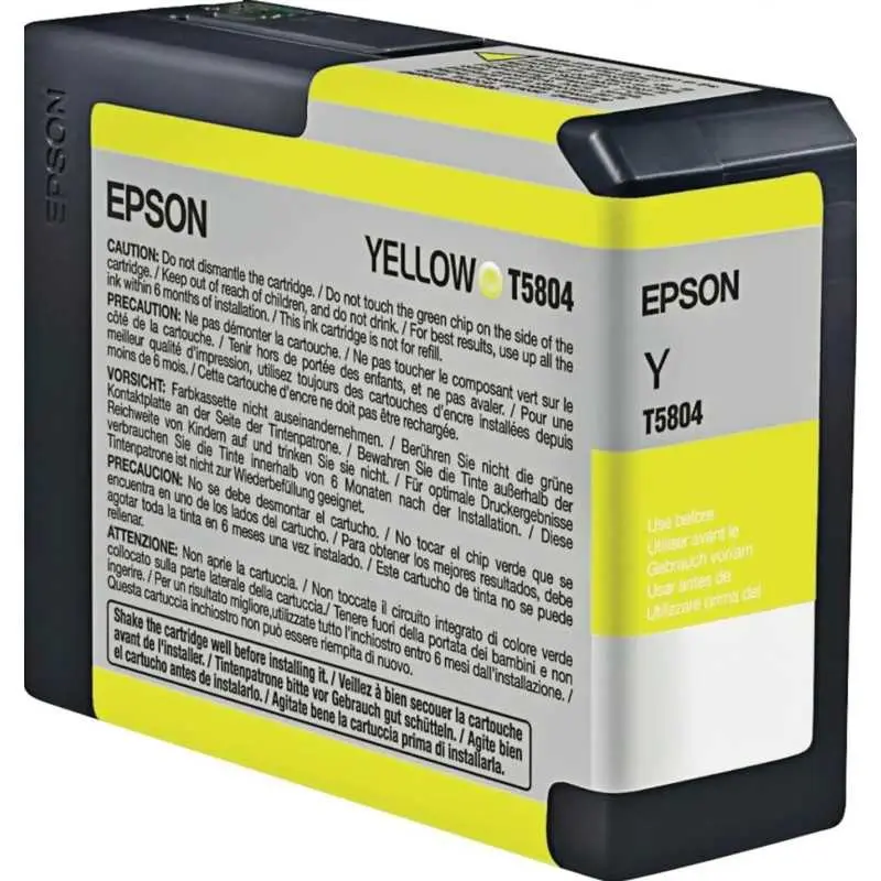 EPSON T5804 Jaune Cartouche d'encre d'origine