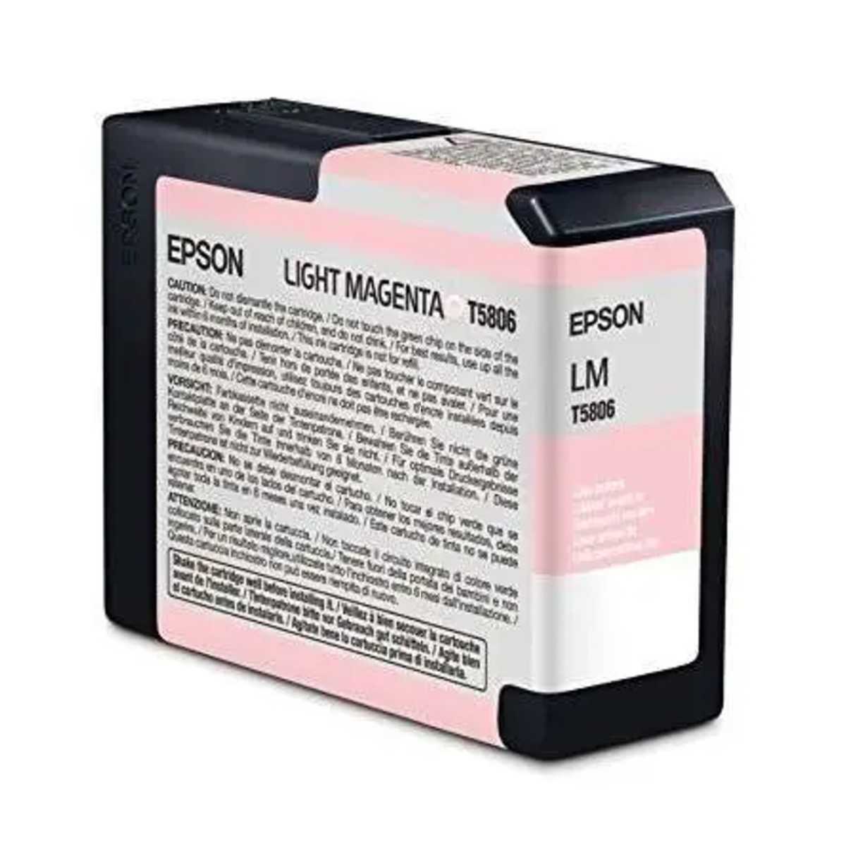 EPSON T5806 Magenta clair Cartouche d'encre d'origine EPSON T5806 Magenta clair Cartouche d'encre d'origine