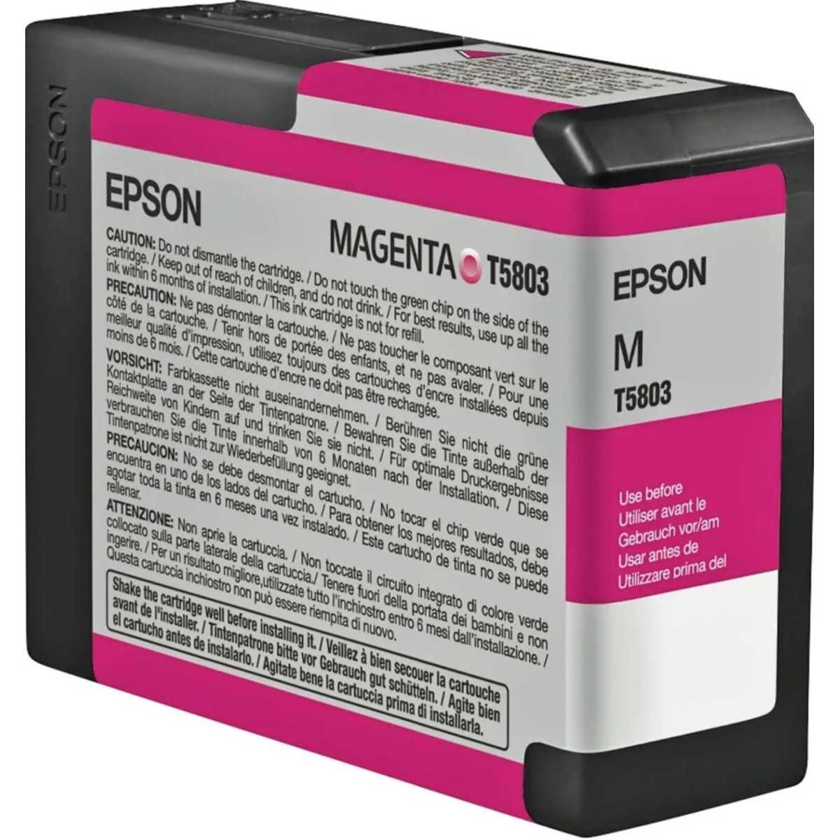 EPSON T5803 Magenta Cartouche d'encre d'origine EPSON T5803 Magenta Cartouche d'encre d'origine