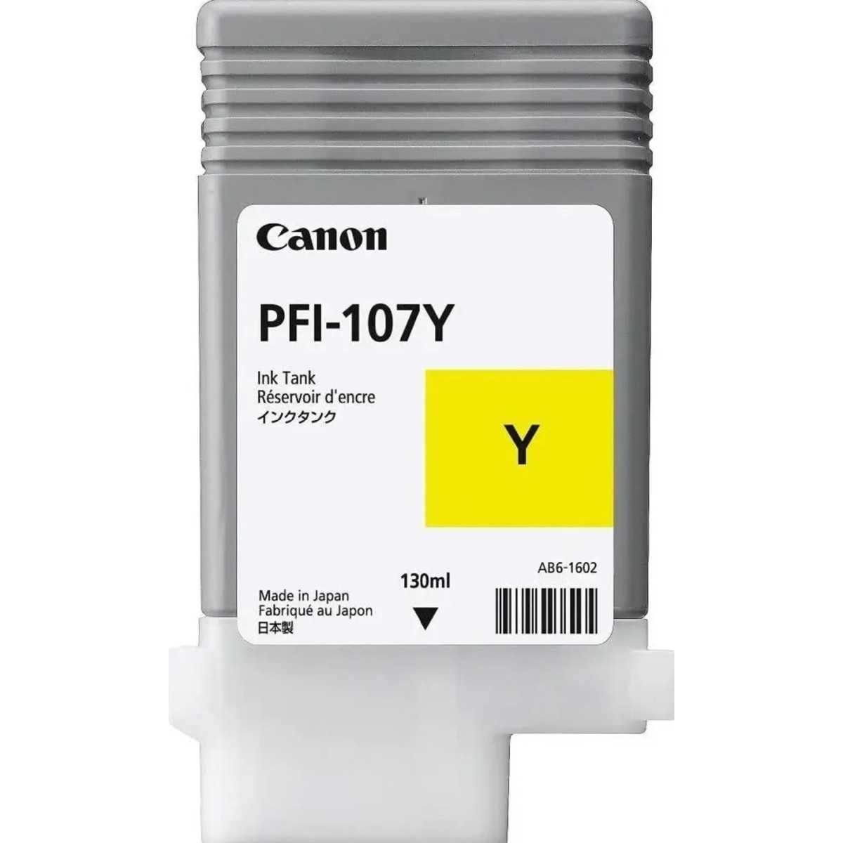 Canon PFI-107Y Jaune Cartouche d'encre d'origine moins chère Canon PFI-107Y Jaune Cartouche d'encre d'origine moins chère