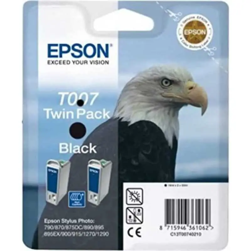 Epson T007 Noir Aigle Multipack de 2 cartouches d'encre d'origine