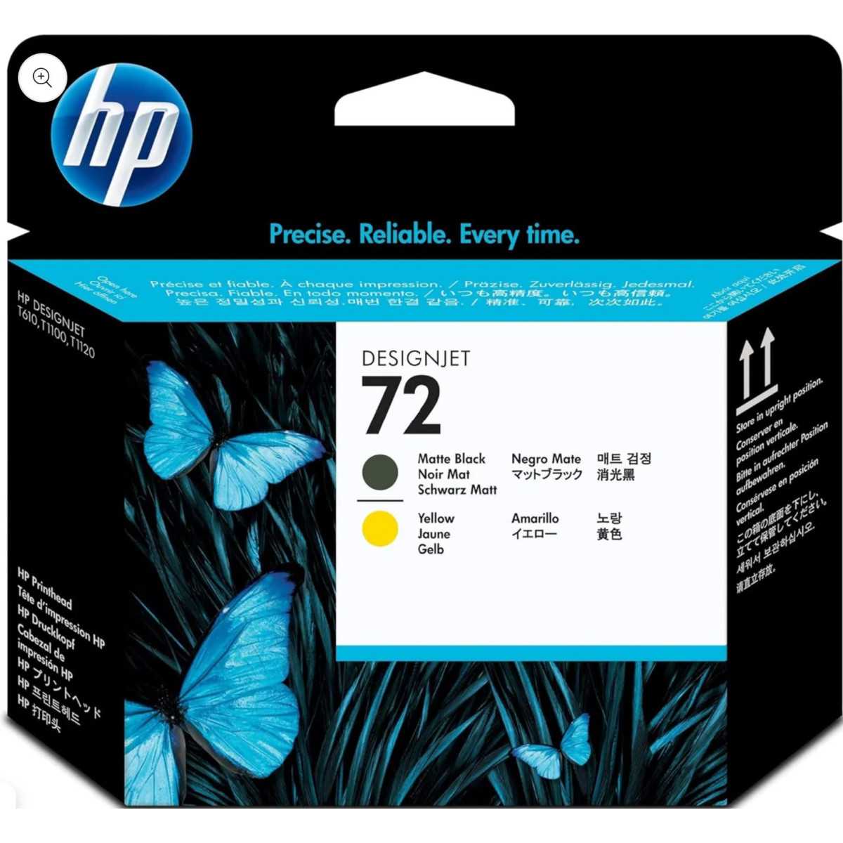 HP 72 Jaune noir mat Tête d'impression d'origine - C9384A HP 72 Jaune noir mat Tête d'impression d'origine - C9384A