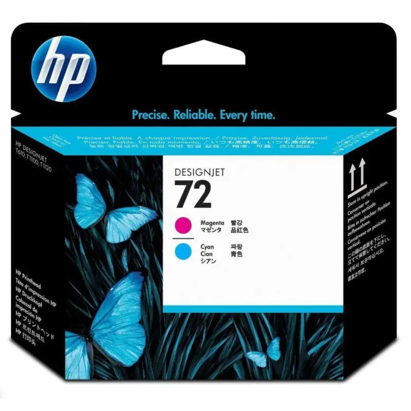 HP 72 Cyan magenta Tête d'impression d'origine - C9383A