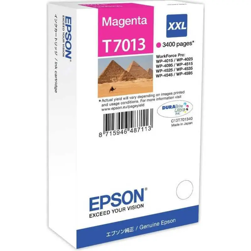 Epson T7013 XXL Magenta Pyramide Cartouche d'encre d'origine