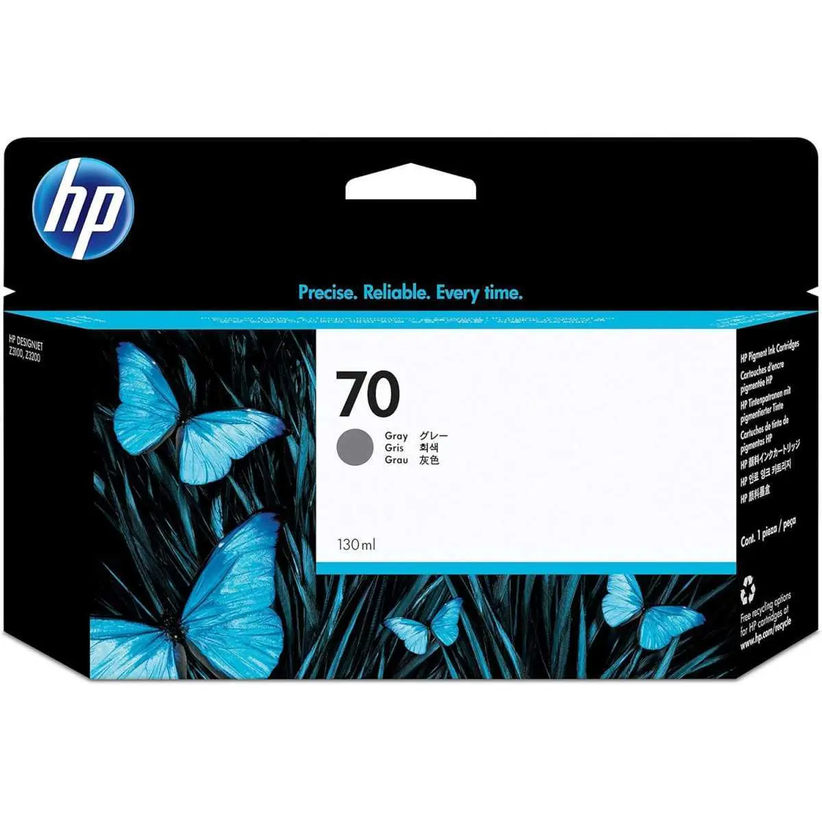 HP 70 Gris Cartouche d'encre d'origine - C9450A