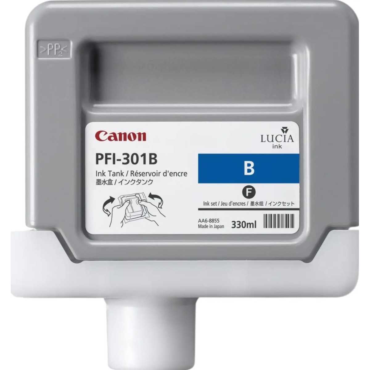 Canon PFI-301B Bleu Cartouche d'encre d'origine Canon PFI-301B Bleu Cartouche d'encre d'origine