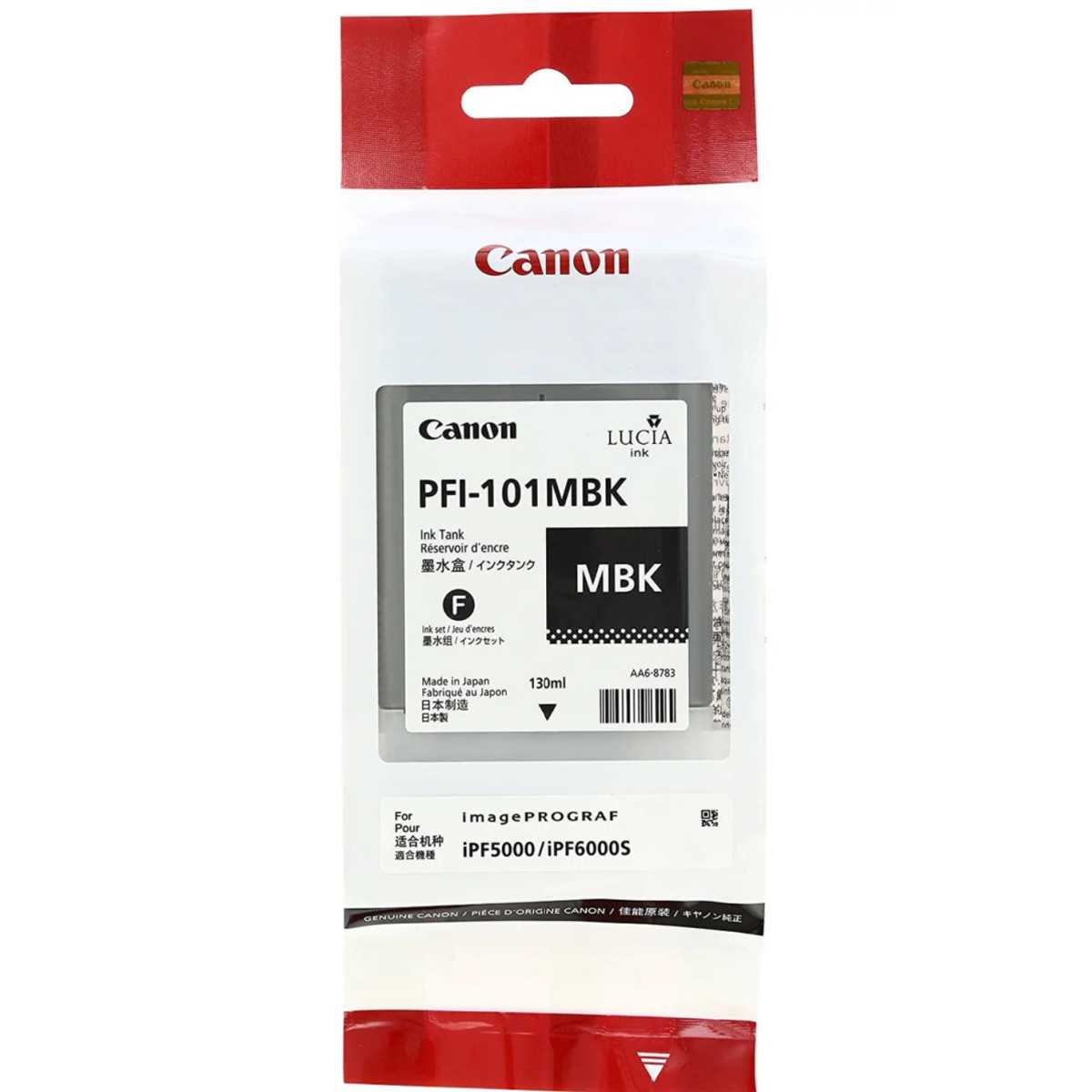 Canon PFI-101MBK Noir mat Cartouche d'encre d'origine Canon PFI-101MBK Noir mat Cartouche d'encre d'origine