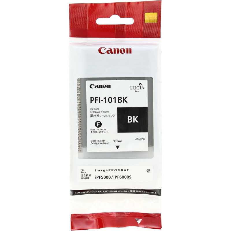Canon PFI-101BK Noir Cartouche d'encre d'origine moins chère