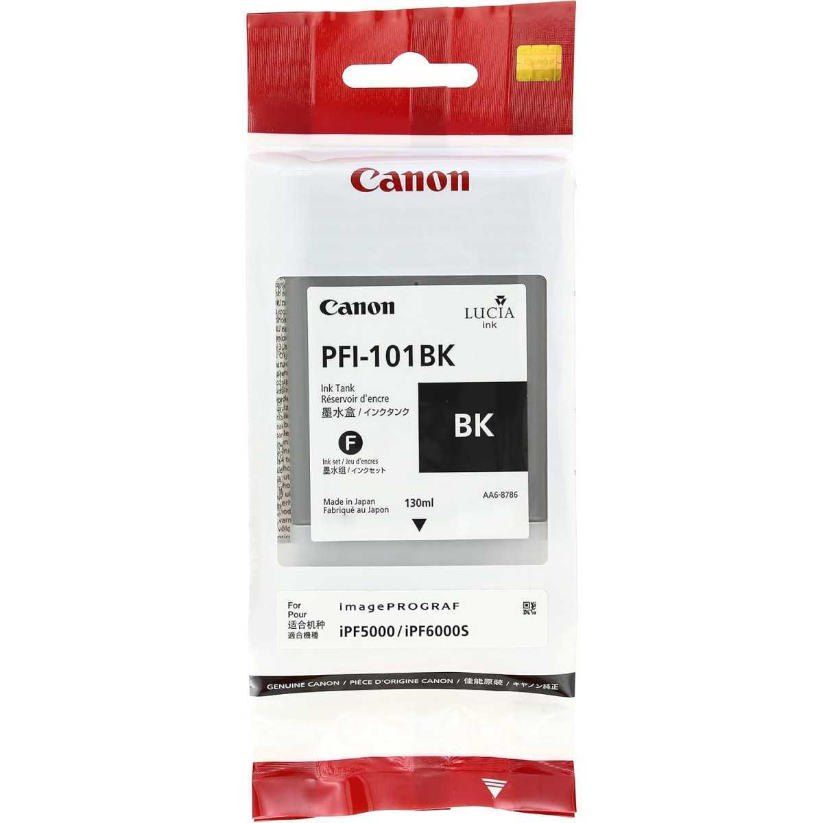 Canon PFI-101BK Noir Cartouche d'encre d'origine moins chère