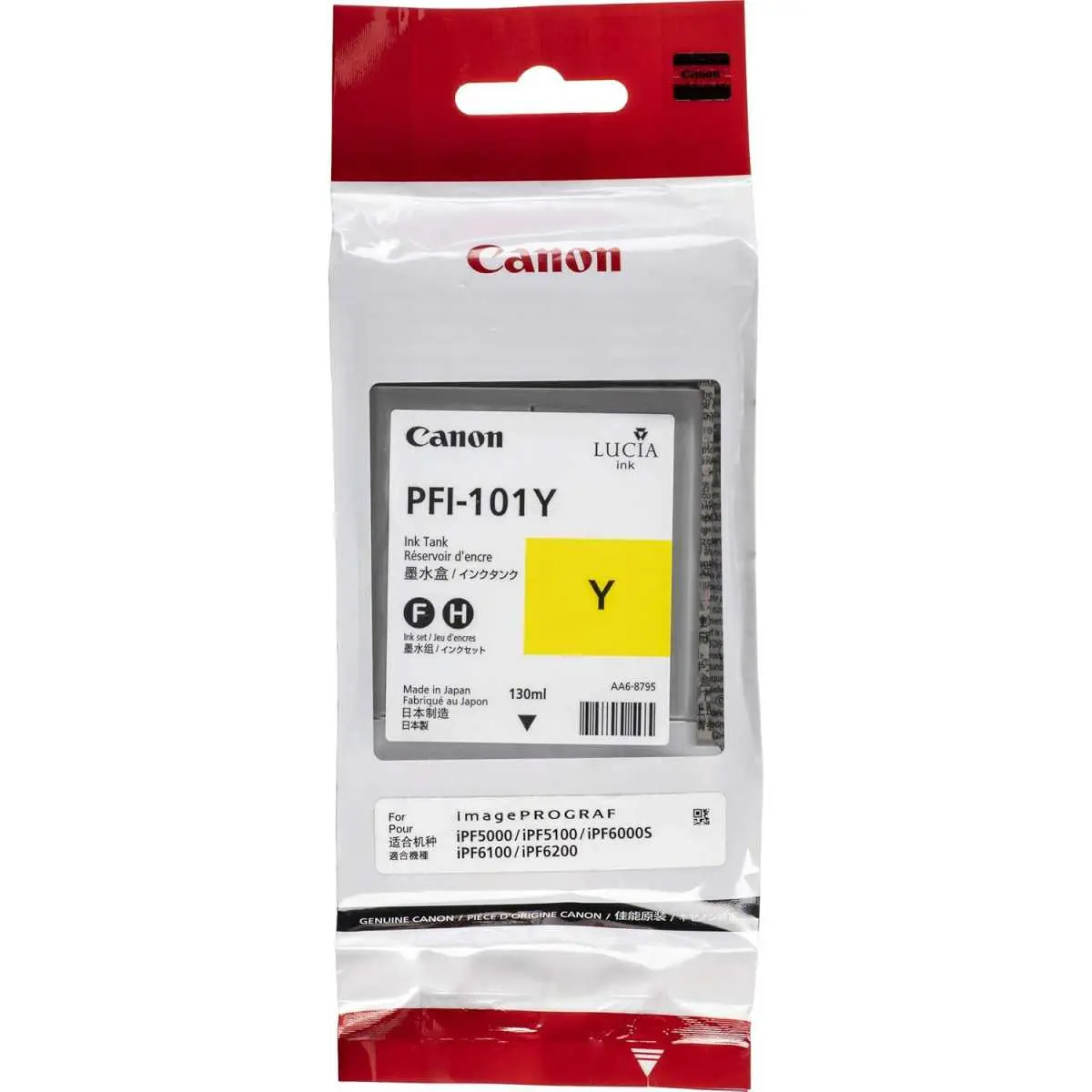 Canon PFI-101Y Jaune Cartouche d'encre d'origine moins chère