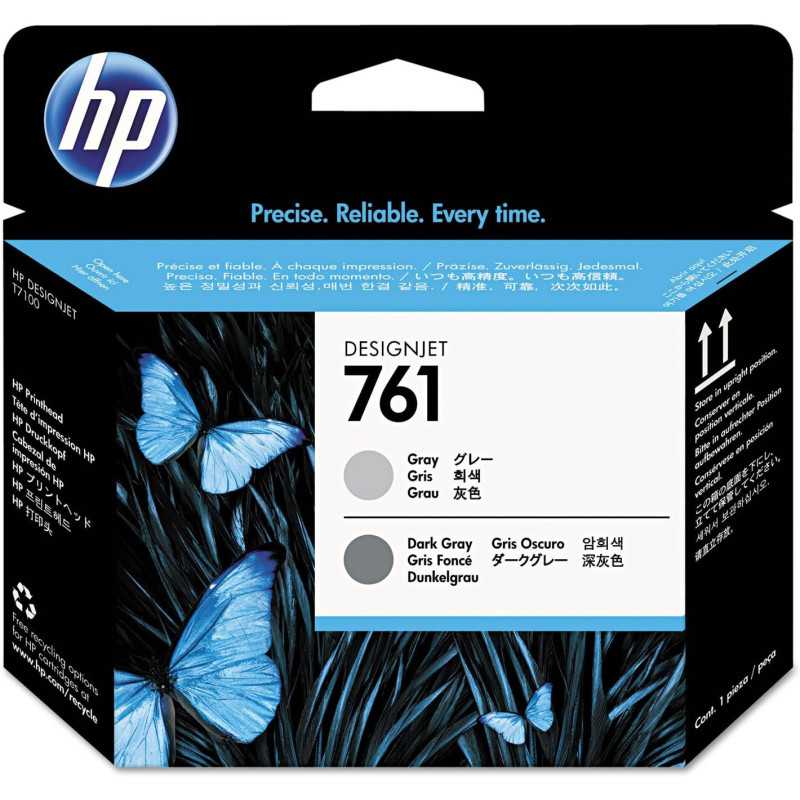 HP 761 Gris Gris foncé Tête d'impression d'origine - CH647A