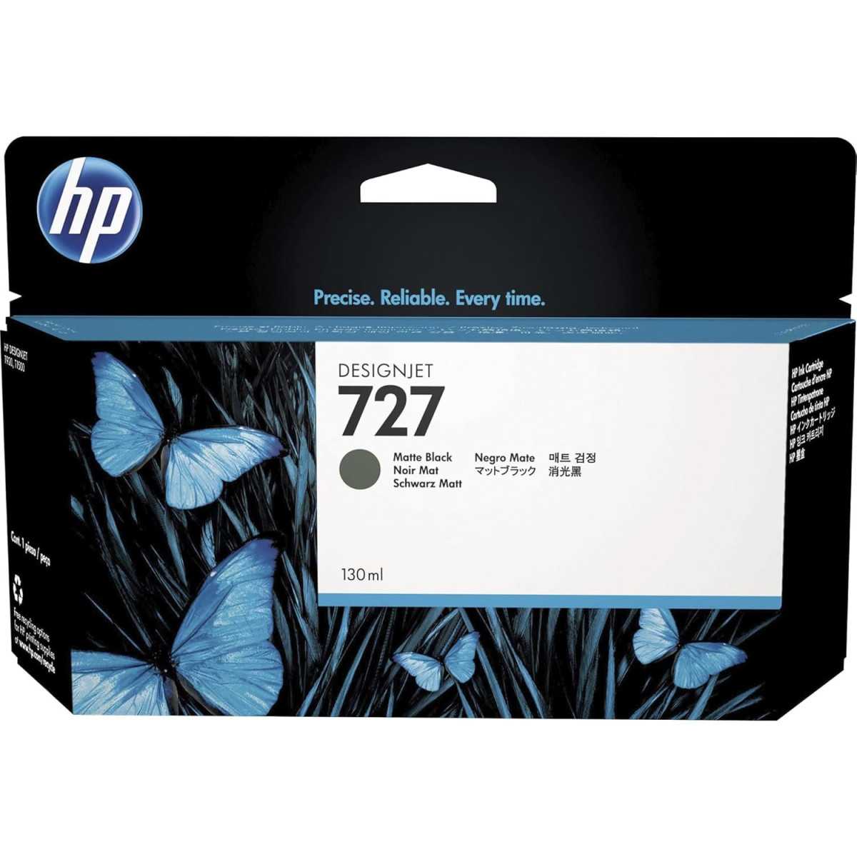HP 727 Noir mat Cartouche d'origine - B3P22A HP 727 Noir mat Cartouche d'origine - B3P22A