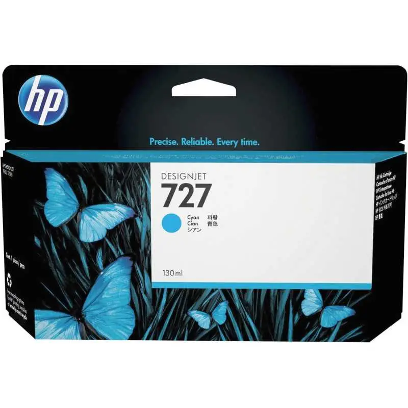 HP 727 Cyan Cartouche d'origine - B3P19A HP 727 Cyan Cartouche d'origine - B3P19A