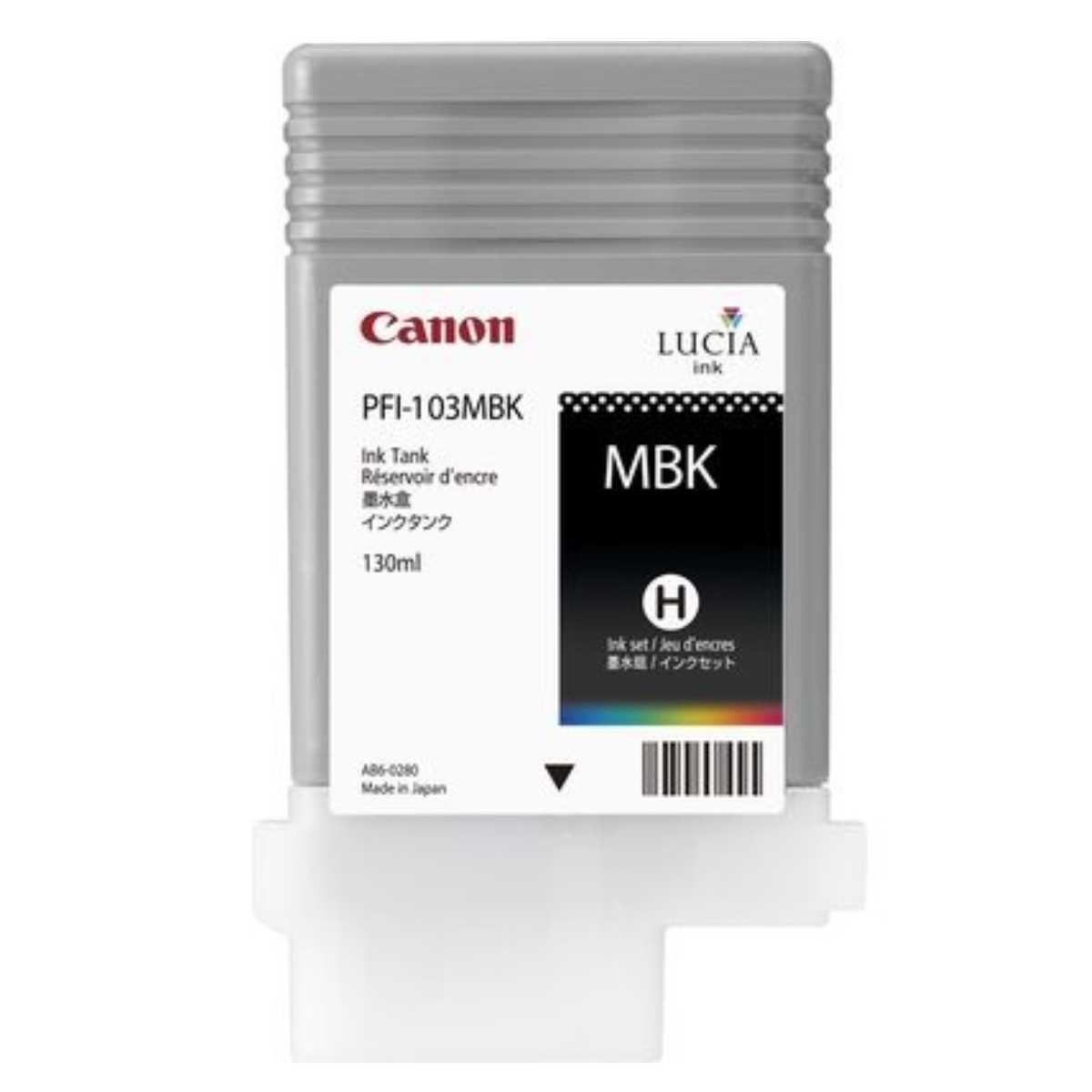 Canon PFI-103MBK Noir mat Cartouche d'encre d'origine Canon PFI-103MBK Noir mat Cartouche d'encre d'origine