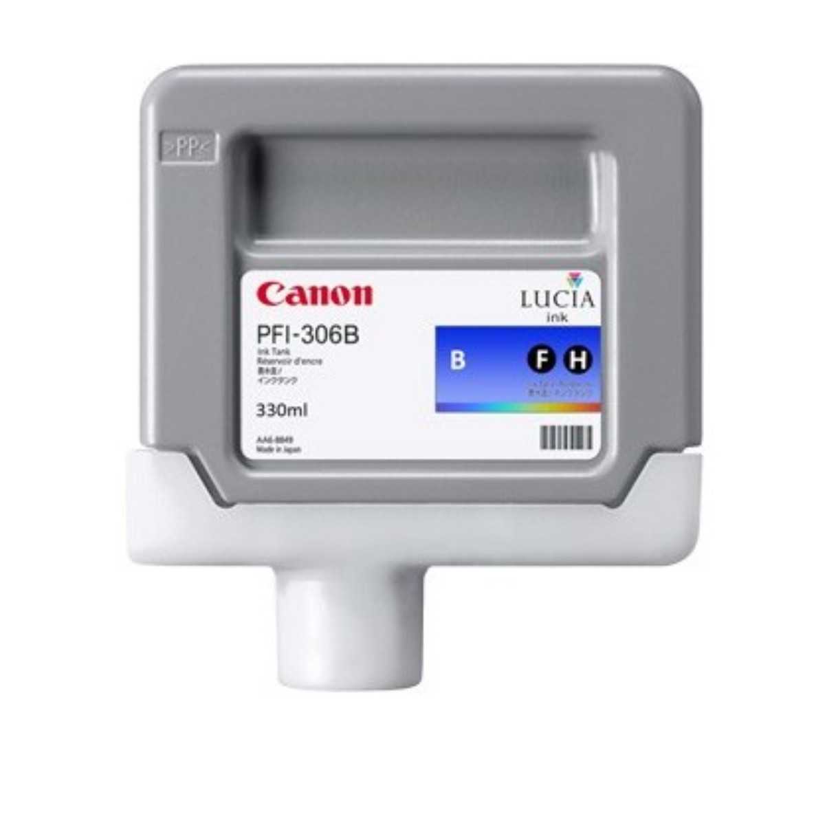 Canon PFI-306B Bleu Cartouche d'encre d'origine Canon PFI-306B Bleu Cartouche d'encre d'origine