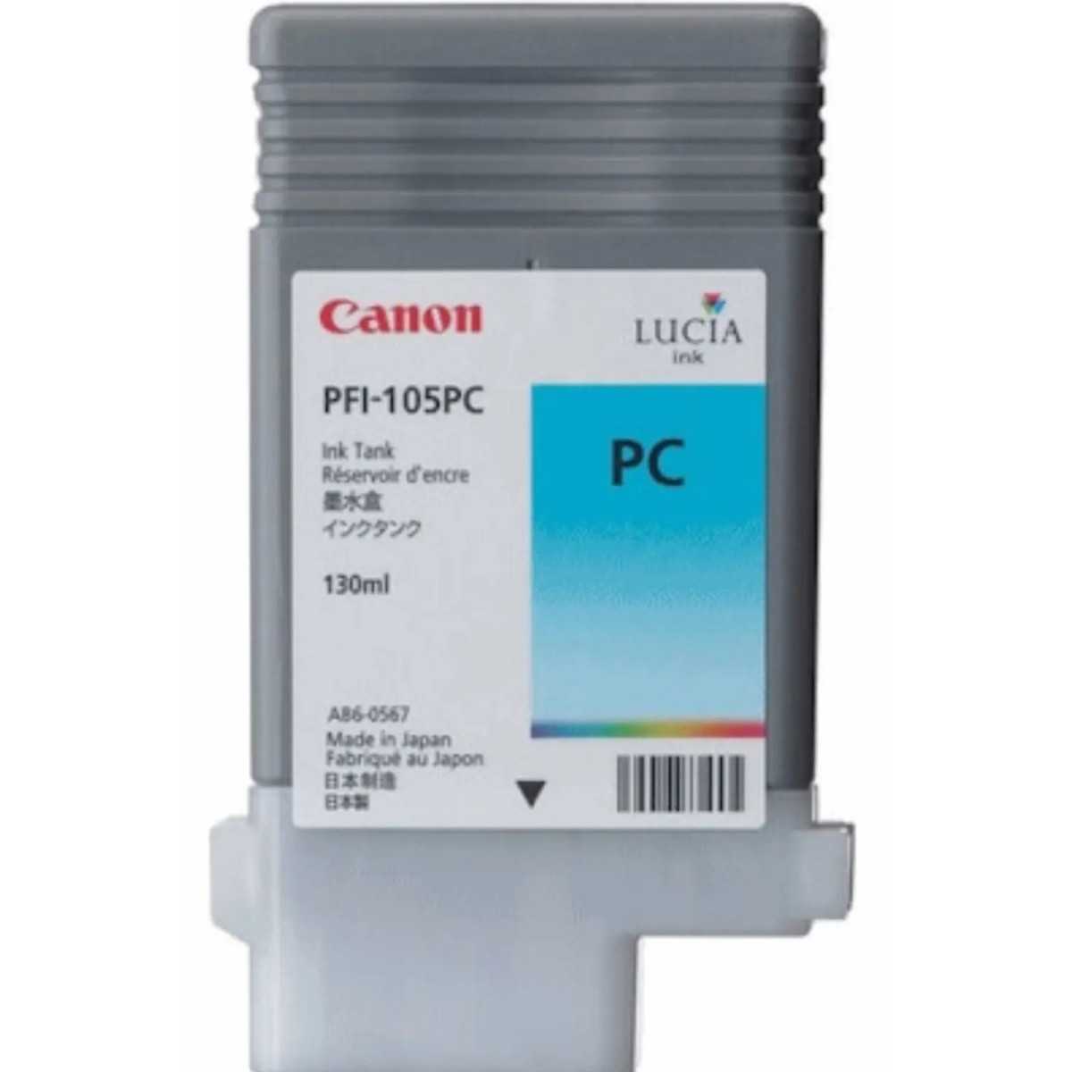 Canon PFI-105PC Photo cyan Cartouche d'encre d'origine Canon PFI-105PC Photo cyan Cartouche d'encre d'origine