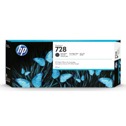 HP 728 Noir mat Cartouche d'encre d'origine - F9J68A