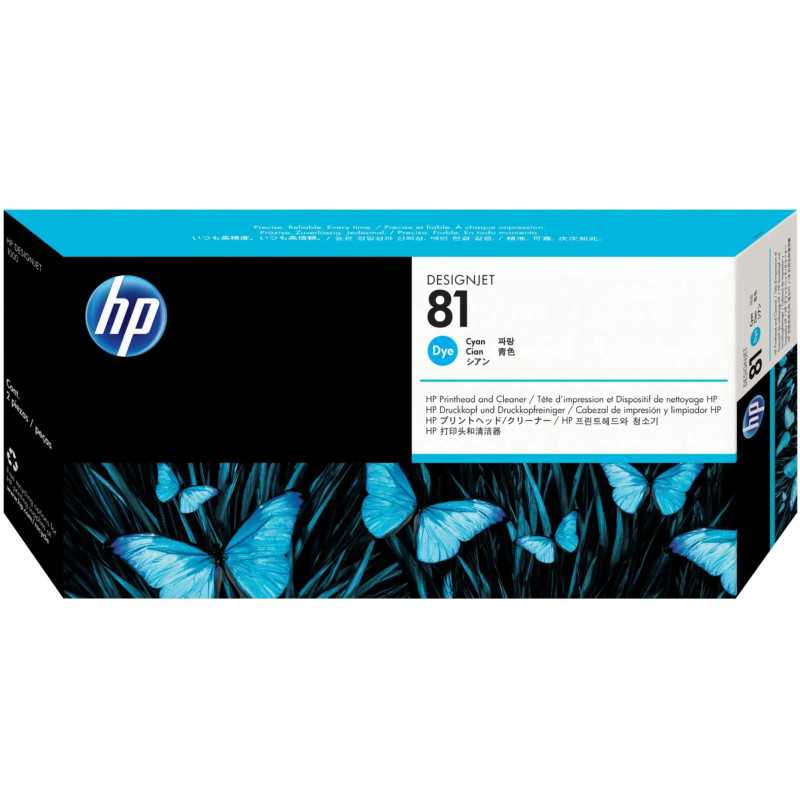 HP 81 Cyan Tête d'impression d'origine - C4951