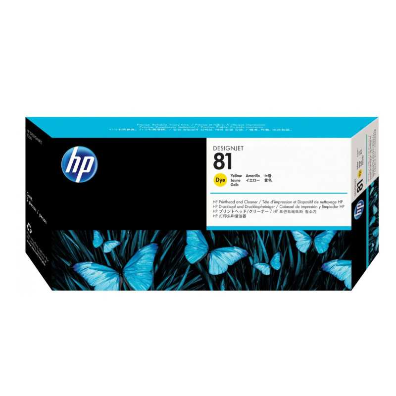 HP 81 Jaune Tête d'impression d'origine - C4953A