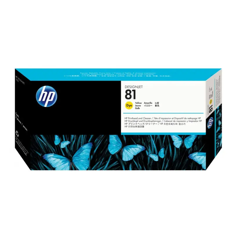 HP 81 Jaune Tête d'impression d'origine - C4953A