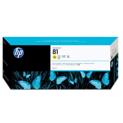 HP 81 jaune Cartouche d'encre d'origine - C4933A