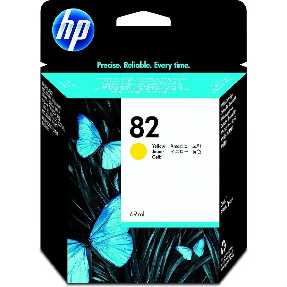 HP 82 Jaune Cartouche d'encre d'origine - C4913A