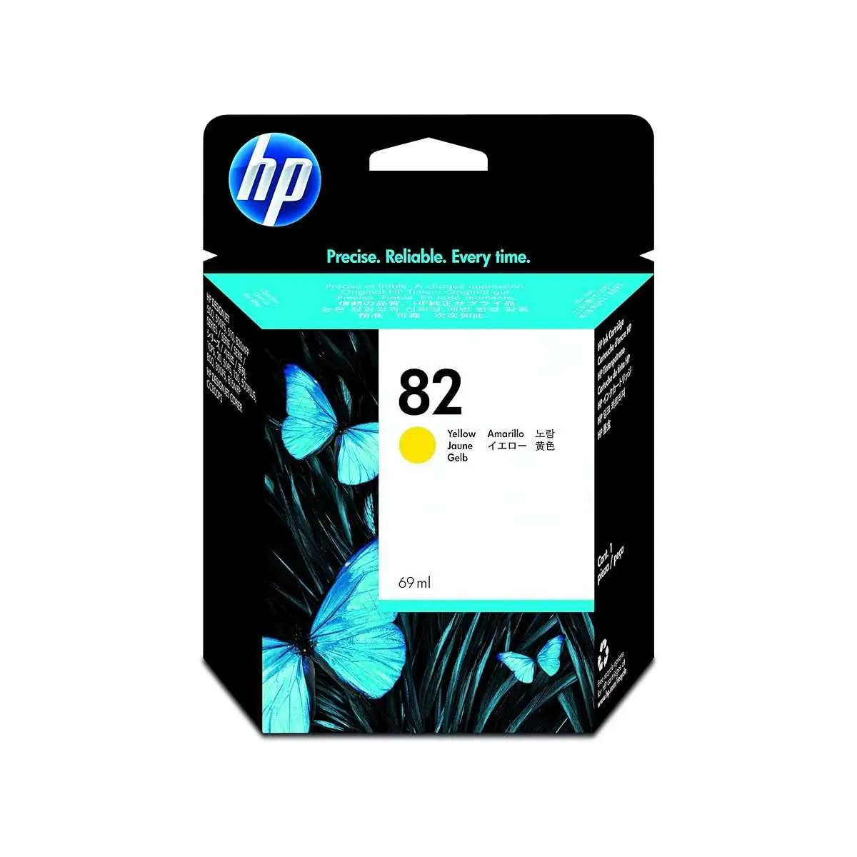 HP 82 Jaune Cartouche d'encre d'origine - C4913A