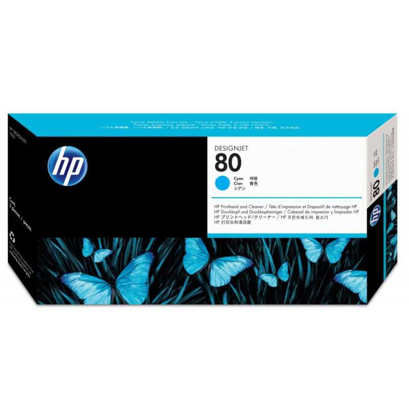 HP 80 Cyan Tête d'impression d'origine - C4821A