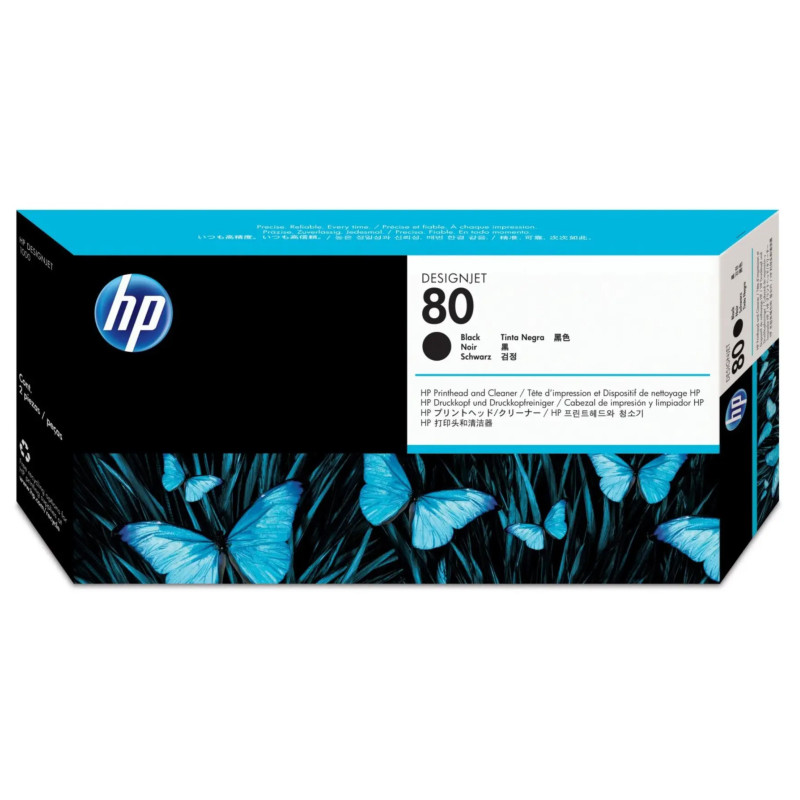 HP 80 Noir Tête d'impression d'origine - C4820A