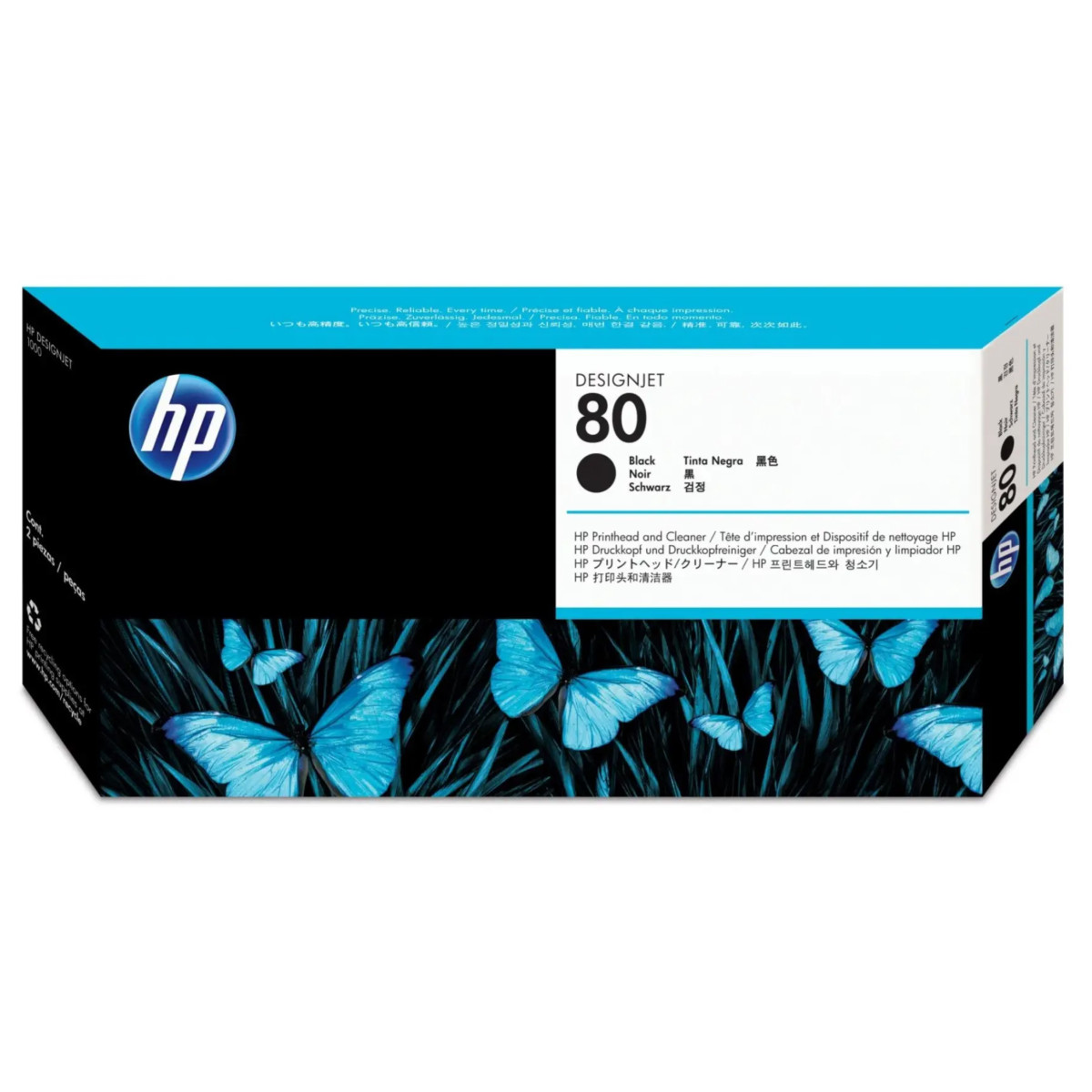 HP 80 Noir Tête d'impression d'origine - C4820A