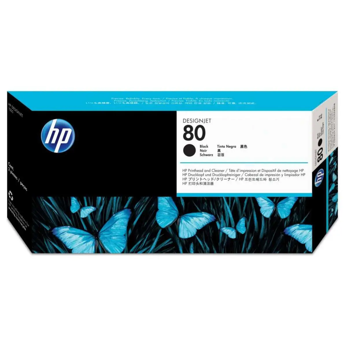 HP 80 Noir Tête d'impression d'origine - C4820A