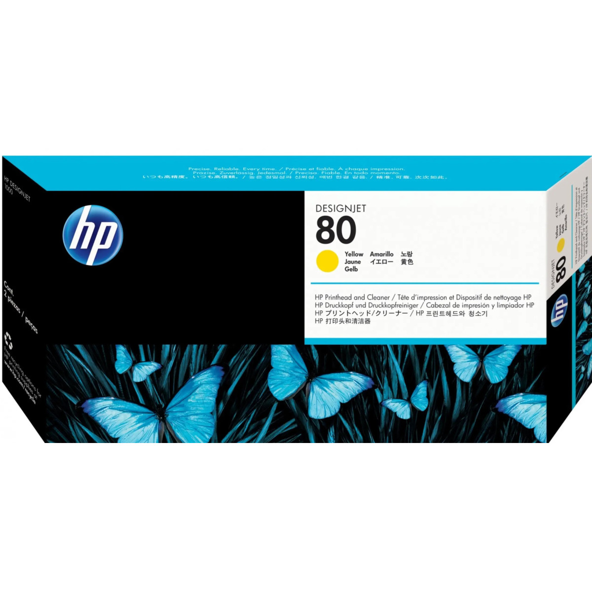 HP 80 Jaune Tête d'impression d'origine - C4823A