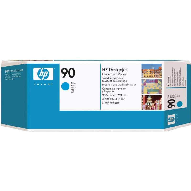 HP 90 Cyan Tête d'impression d'origine - C5055A