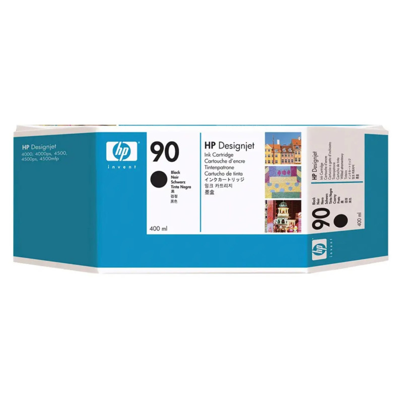 HP 90 Noir Cartouche d'encre d'origine - C5058A