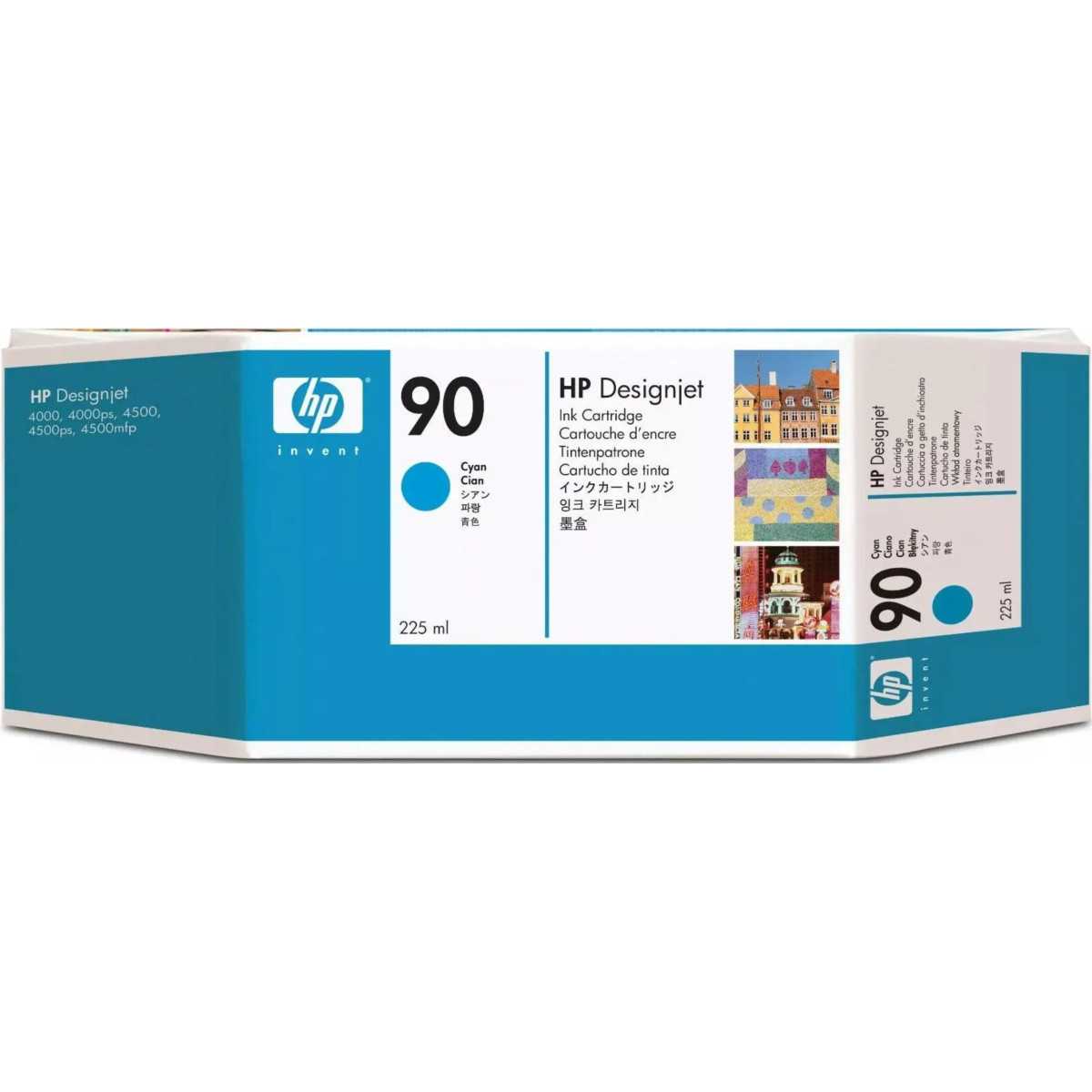 HP 90 Cyan Cartouche d'encre d'origine - C5060A HP 90 Cyan Cartouche d'encre d'origine - C5060A
