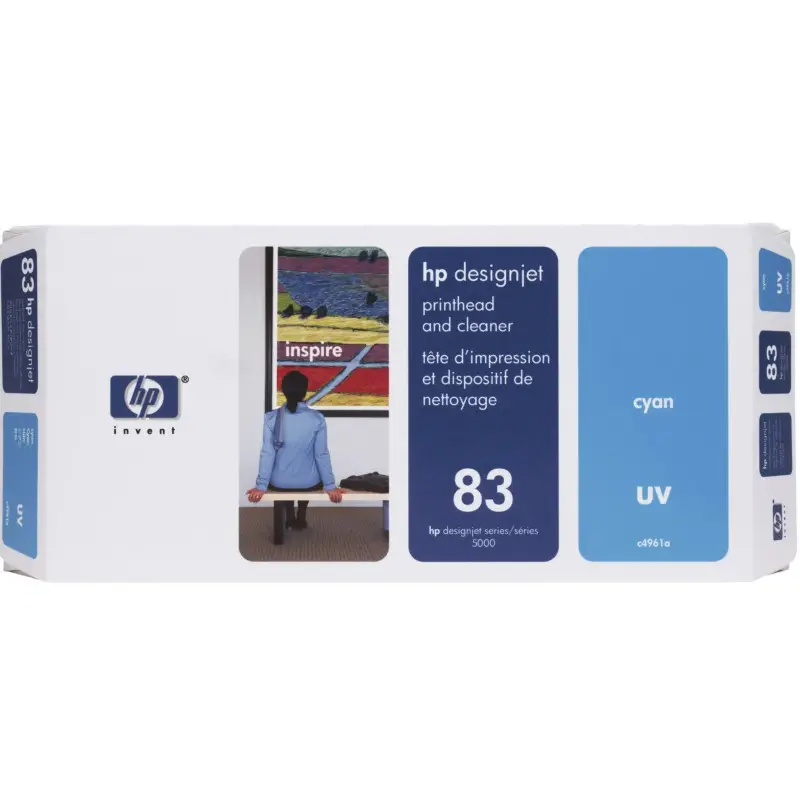 HP 83 Cyan Tête d'impression d'origine - C4961A