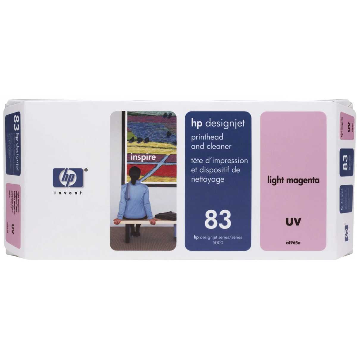 HP 83 Light magenta Tête d'impression d'origine - C4965A HP 83 Light magenta Tête d'impression d'origine - C4965A