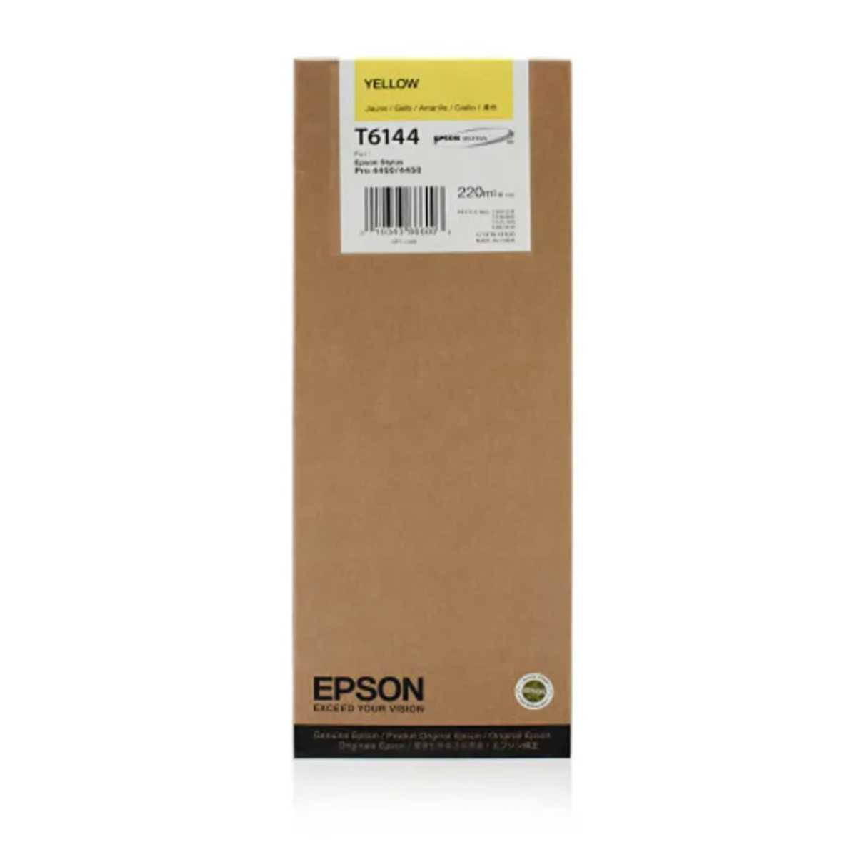 Epson T6144 Jaune Cartouche d'origine au meilleur prix Epson T6144 Jaune Cartouche d'origine au meilleur prix