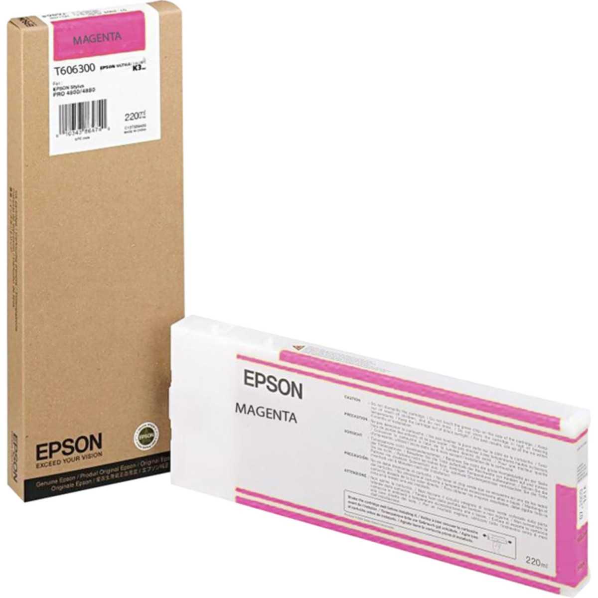 Epson T6063 Magenta Cartouche d'origine au meilleur prix Epson T6063 Magenta Cartouche d'origine au meilleur prix