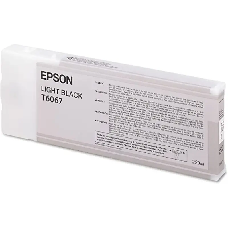 Epson T6067 Noir clair Cartouche d'encre d'origine