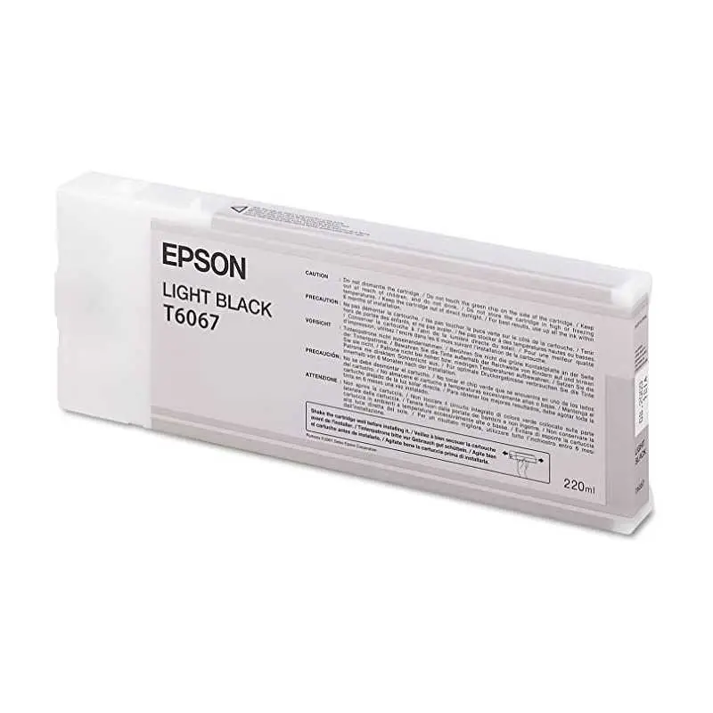 Epson T6067 Noir clair Cartouche d'encre d'origine
