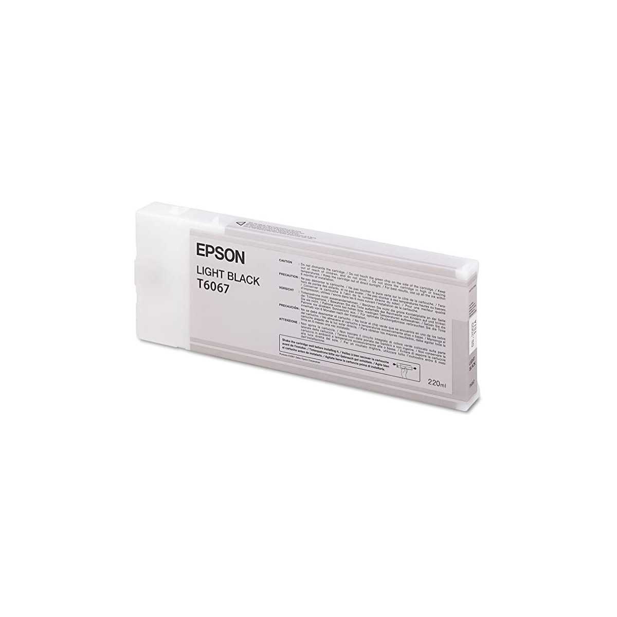 Epson T6067 Noir clair Cartouche d'origine au meilleur prix