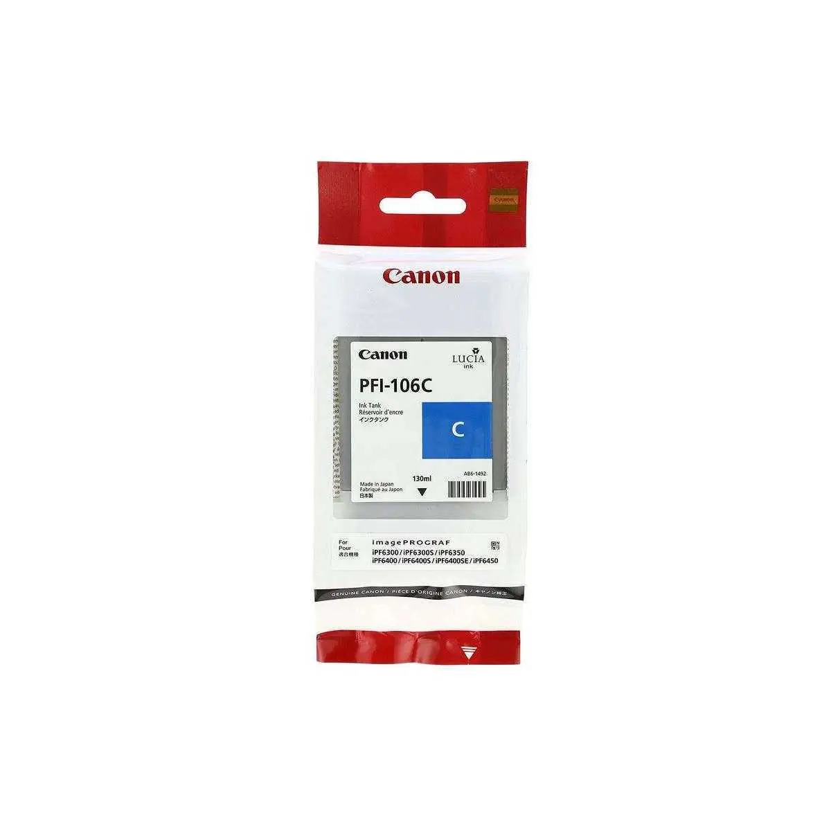 Canon LUCIA PFI-106C Cyan Cartouche d'encre d'origine