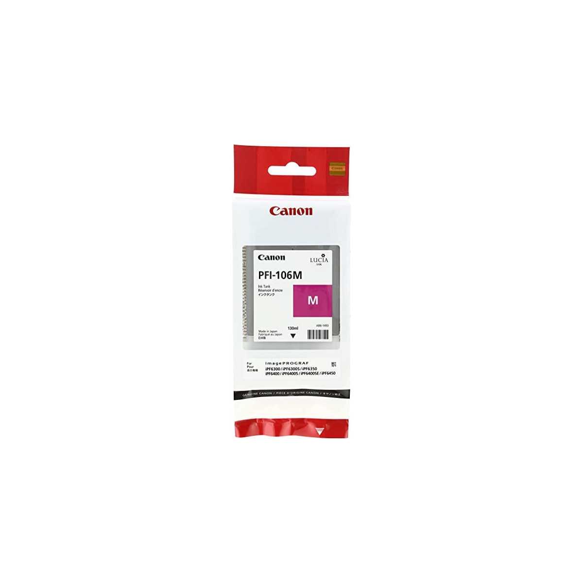 Canon LUCIA PFI-106M Magenta Cartouche d'encre au meilleur prix Canon LUCIA PFI-106M Magenta Cartouche d'encre au meilleur prix