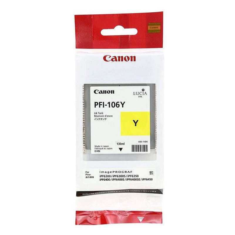 Canon LUCIA PFI-106Y Jaune Cartouche d'encre moins chère