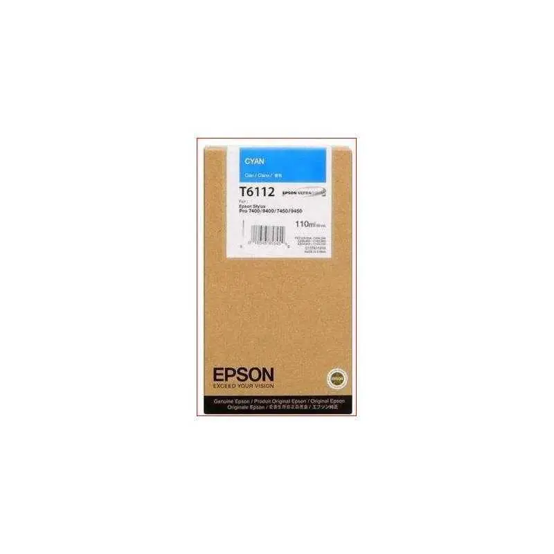 Epson T6112 Cyan Cartouche d'encre d'origine